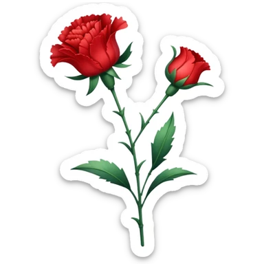 cravo vermelho sticker