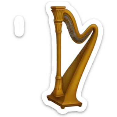Roman Cithara harp  sticker