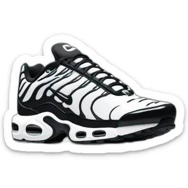 3D perspective nike tn black sticker