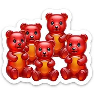 red Gummy Bears sticker