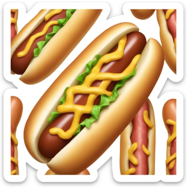 A very veiny hotdog with no bun sticker