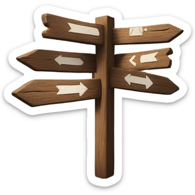 Mountain trail sign  sticker