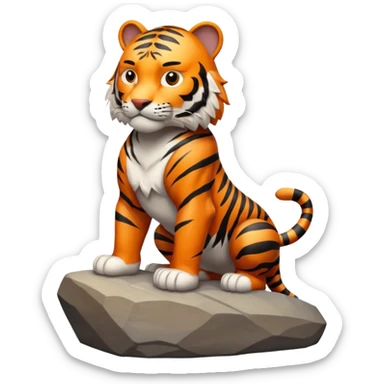 Tigre en la cima sticker