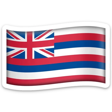 Hawaii flag sticker