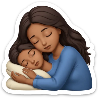 Morena dormindo sticker