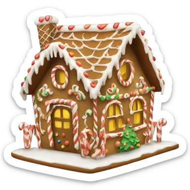 Gingerbread house sticker