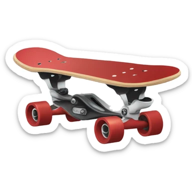 red skateboard sticker