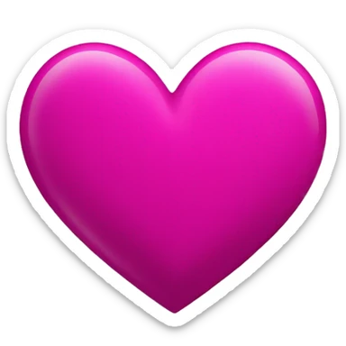 Magenta heart sticker
