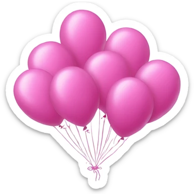 Pink balloons 2023 sticker