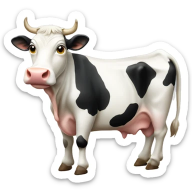 Legless cow sticker