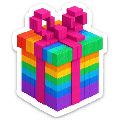 Rainbow gift sticker