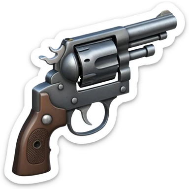 revolver with short barrel sticker