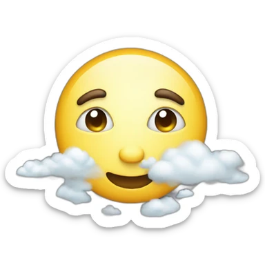 Sol con nubes  sticker