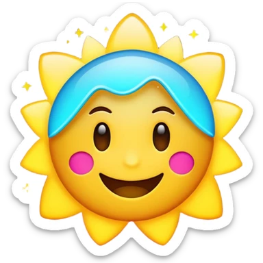 flashing colorful emoji that says 'amazing!', vibrant colors, energetic sticker