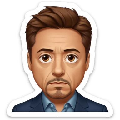 robert downey jr serious sticker