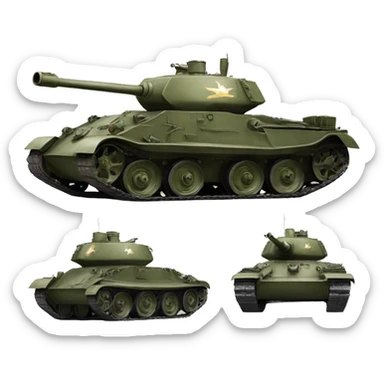 tank t-34 sticker
