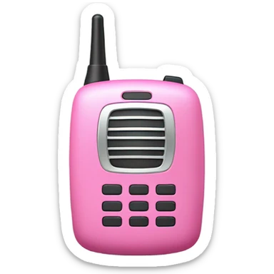 pink walkie talkie sticker
