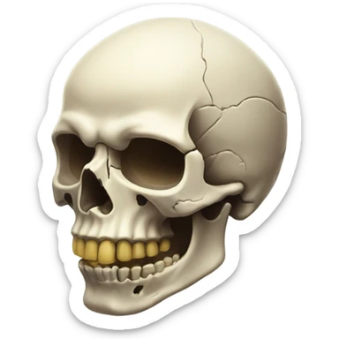 Skull head mind blown  sticker