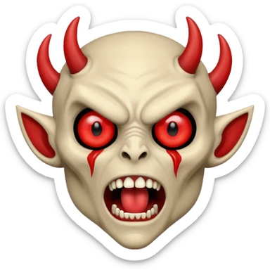 Molag Bal scream, empty background sticker