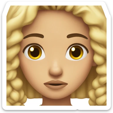 Girl grumpy teen sticker