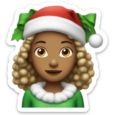 Christmas Girl  sticker
