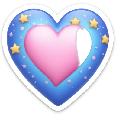blue heart with stars as in this emoji 💖 sticker