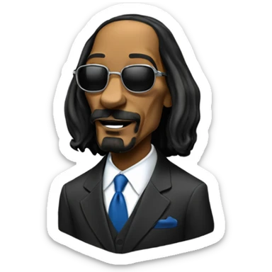 snoop dog with president suit sticker
