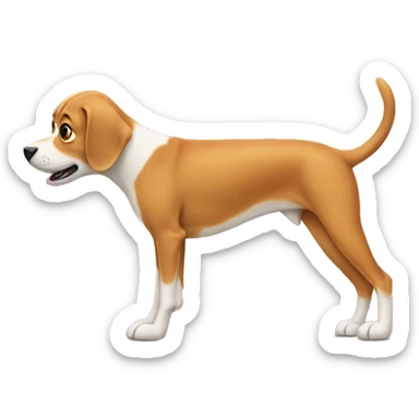 dog with small legs sticker