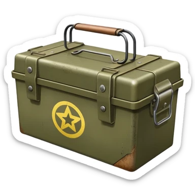 ammunition box for tank sticker