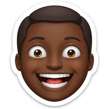 Lufy louthing and saying LOL sticker