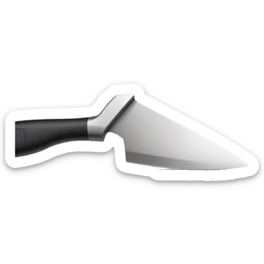 Hand cutting with blade written sorry sticker