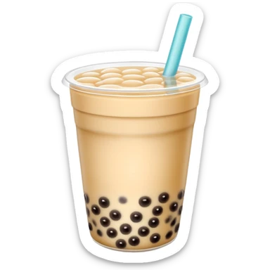 Bubble tea sticker