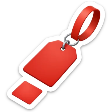 Tag vermelha sticker