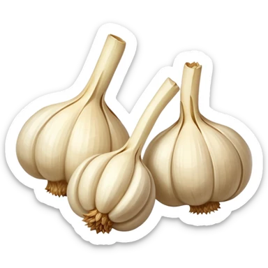 dried peeled garlic sticker