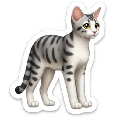 Serengeti Cat Full Body sticker