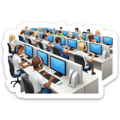 call center sticker