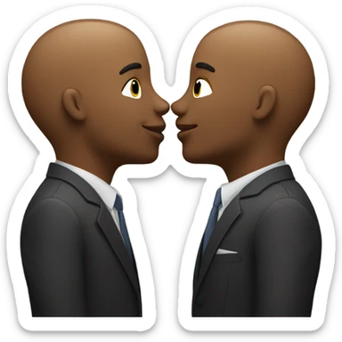 gay men kissing sticker