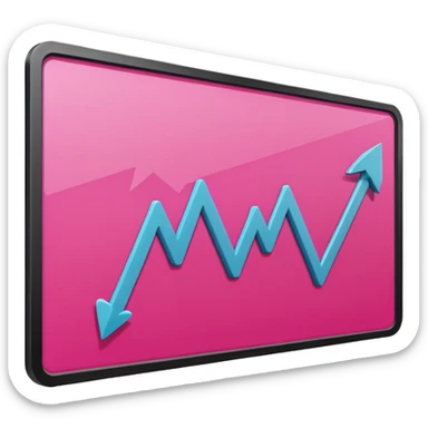 pink business strategy board. showing pick arrows png image sticker