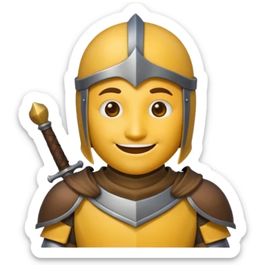 Emoticone Chevalier sticker