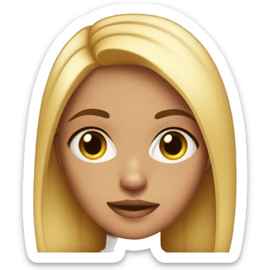 Girl with botox  sticker