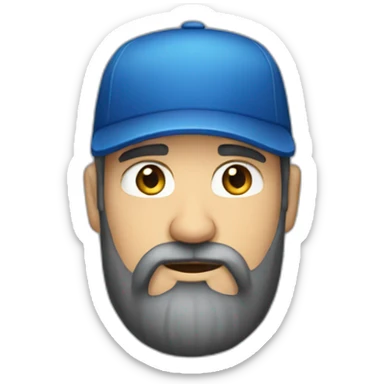 white-man-with-a-long-and-black-beard-and-a-cap sticker