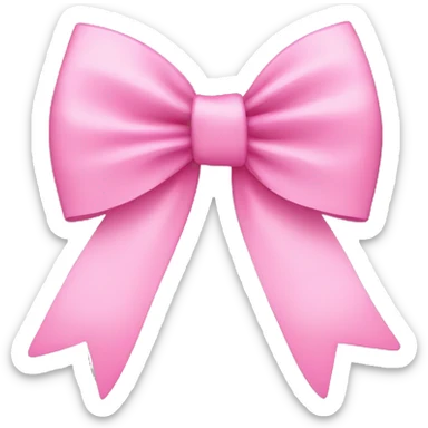 pink bow sticker