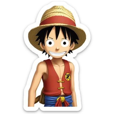 monkey d. luffy sticker