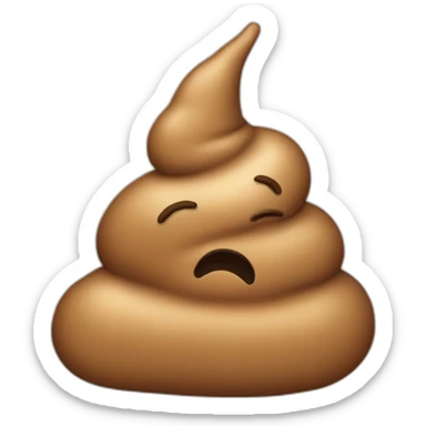 poop emoji with upwards trend chart sticker