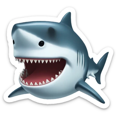 Shark with Jason Voorhees’s mask sticker