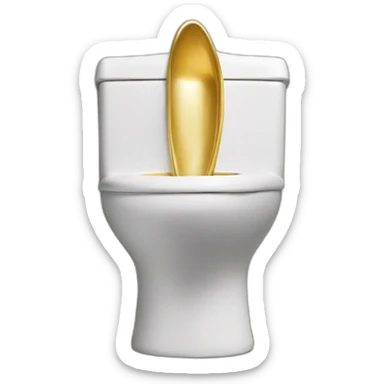 golden urinal sticker