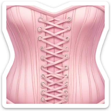 Pastel pink corset  sticker
