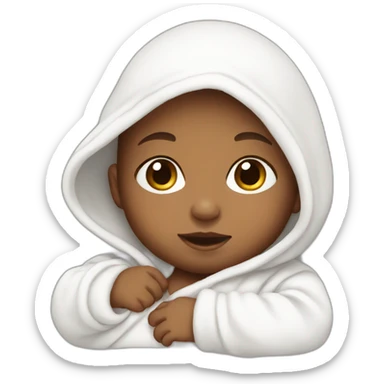 newborn white cute sticker