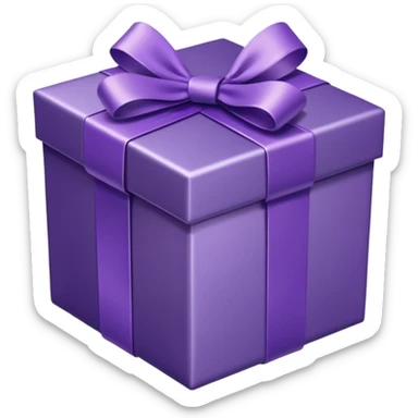 purple giftbox sticker