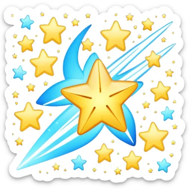 Shooting stars sticker